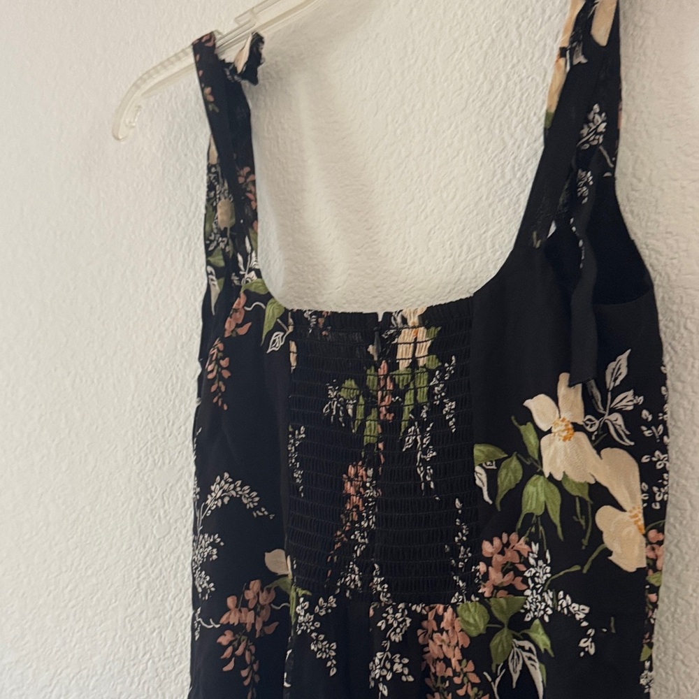 Reformation Besse Dress- Isabella Black Floral Maxi Dress - Picture 3 of 7